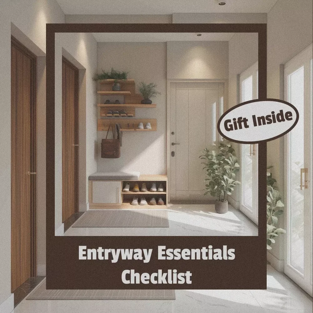 Entryway Essentials Checklist | Printable Home Organization Guide | Minimalist Entryway Decor Ideas | Digital Download