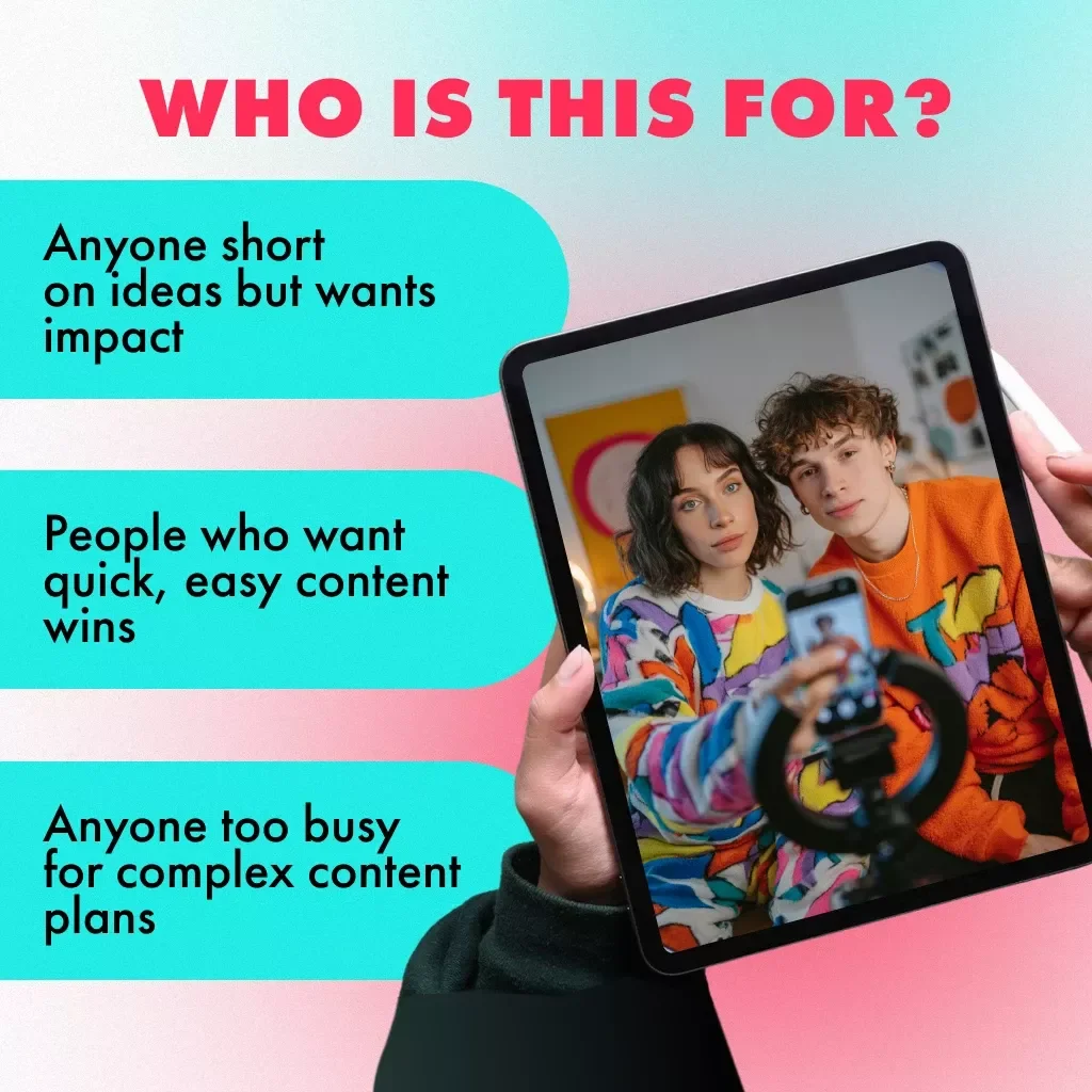 The Low-Effort, High-Impact Content Checklist | Digital Download Guide for Creators, Coaches & Small Business Owners | Fast Content Ideas & Social Media Growth Tool