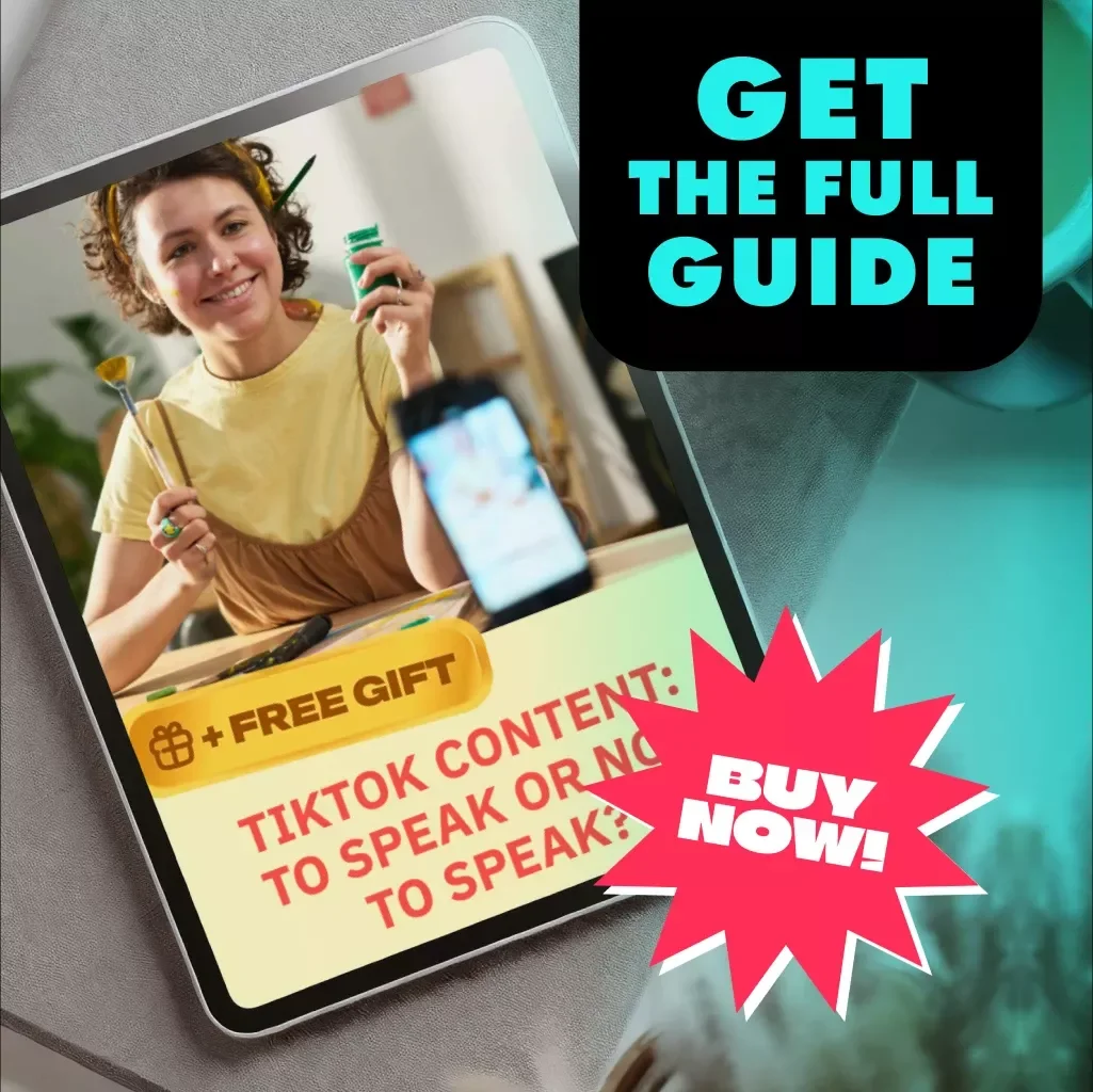 TikTok Content: To Speak or Not to Speak | Guide for Voice or Voiceless Style TikTok Creators | Digital Download eBook & Checklist