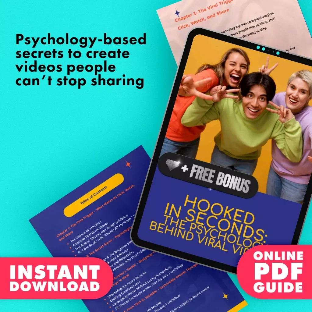 Hooked in Seconds: The Psychology Behind Viral Videos | Digital Guide for Content Creators, Social Media, and Marketing