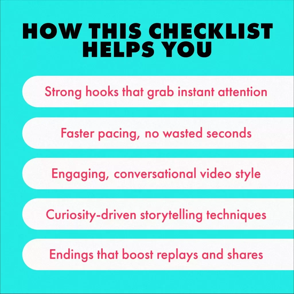 “Hooked ‘Til the Last Second” — The Checklist to Keep Viewers Watching | Digital Download Guide, eBook, How to Keep Viewers Watching Till the End, Engagement Boosting Video Content