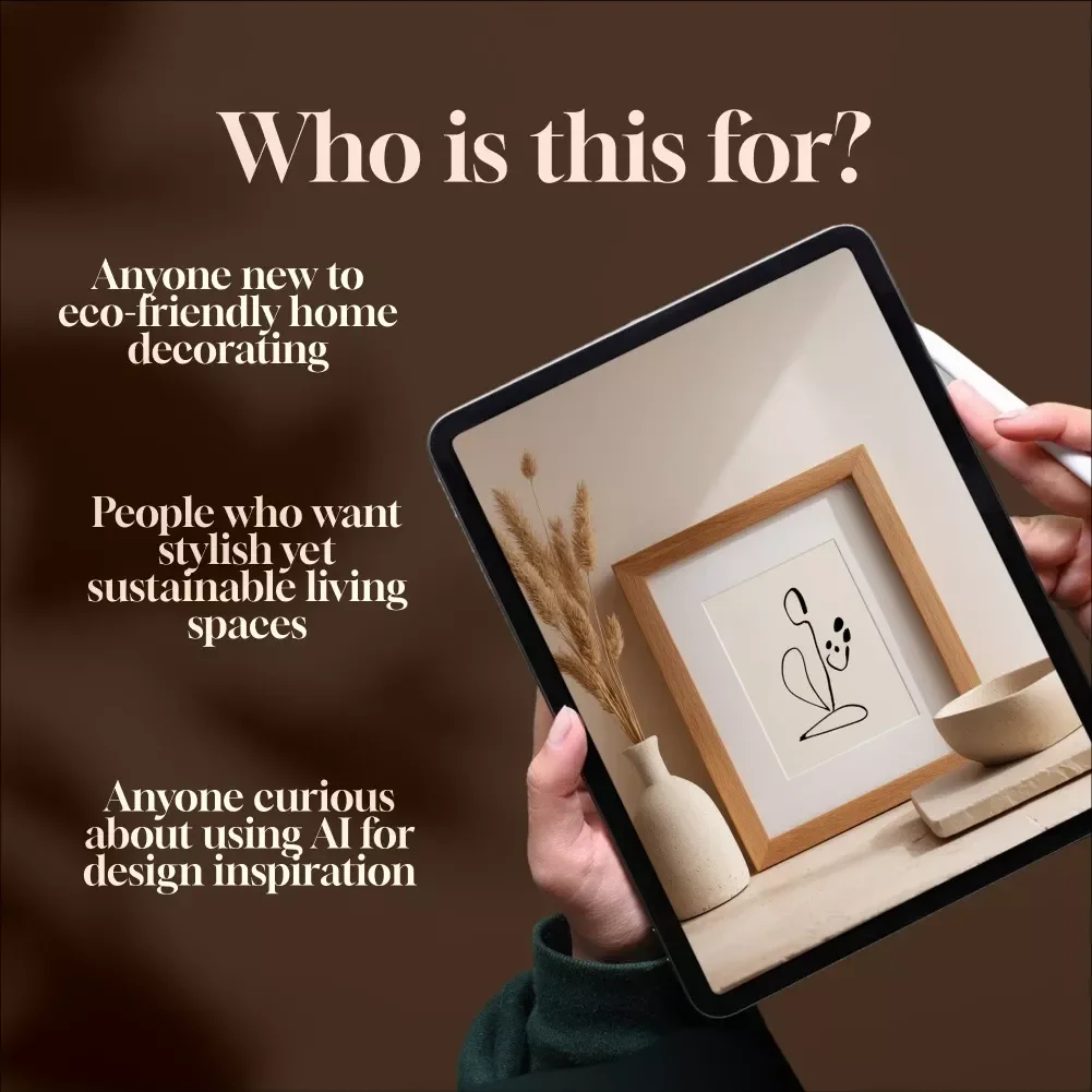 Eco-Friendly Decorating for Beginners | Sustainable Home Design Guide | Digital Download for Green Living, Conscious Interior Design, and Sustainable Decorating