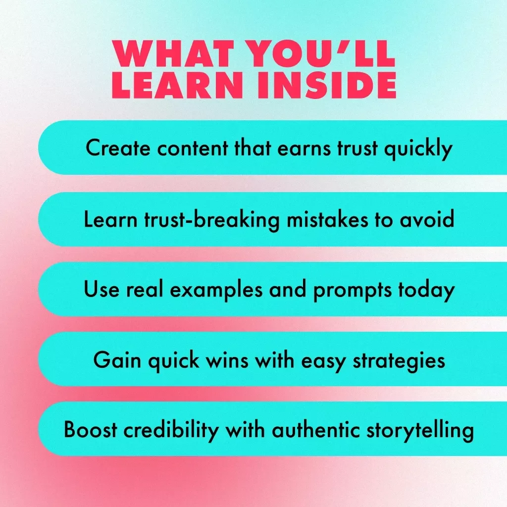 Content That Wins Hearts Fast | Digital Guide for Marketers, Creators & Entrepreneurs | Content that builds trust fast, Grow Your Audience & Build Credibility Online