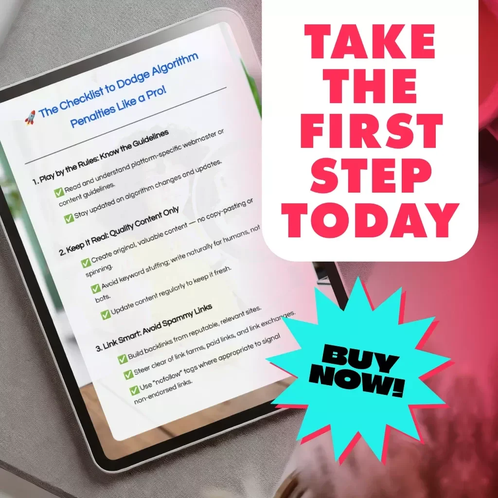 The Checklist to Dodge Algorithm Penalties Like a Pro | SEO-Friendly Guide for Bloggers, Website Owners & Digital Marketers | How to Avoid Algorithm Penalties