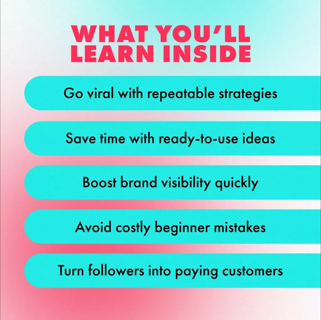 Go Viral on Purpose: A Smart Marketer’s Guide to TikTok Strategy | Digital Download Guide for TikTok Marketing Strategy, eBook for Entrepreneurs, Content Creators & Small Businesses