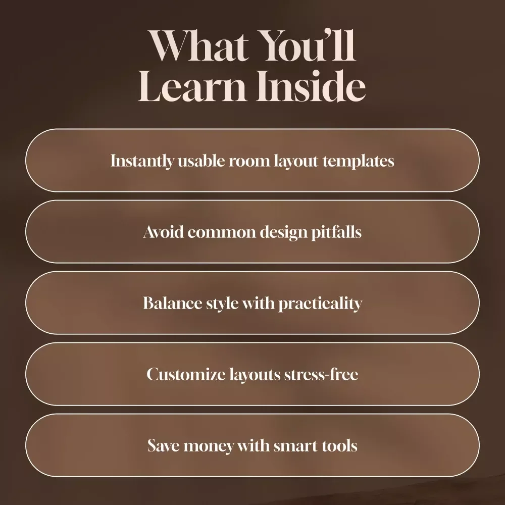 Room Layout Templates for Multi-Functional Spaces | Digital Guide for Studio Apartments, Home Office, Living-Dining Combos & Small Space Interior Design