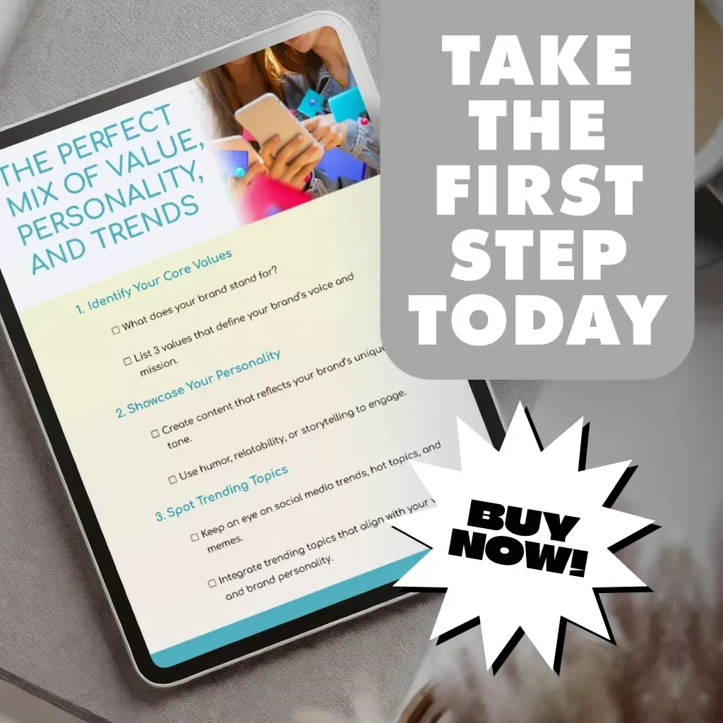 The Perfect Mix of Value, Personality, and Trends Checklist | Digital Download for Content Creators, Brands & Entrepreneurs