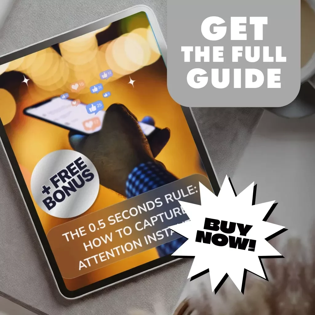 The 0.5 Seconds Rule: How to Capture Attention Instantly | Guide to First Impressions, Marketing, and Human Perception | Digital Download eBook