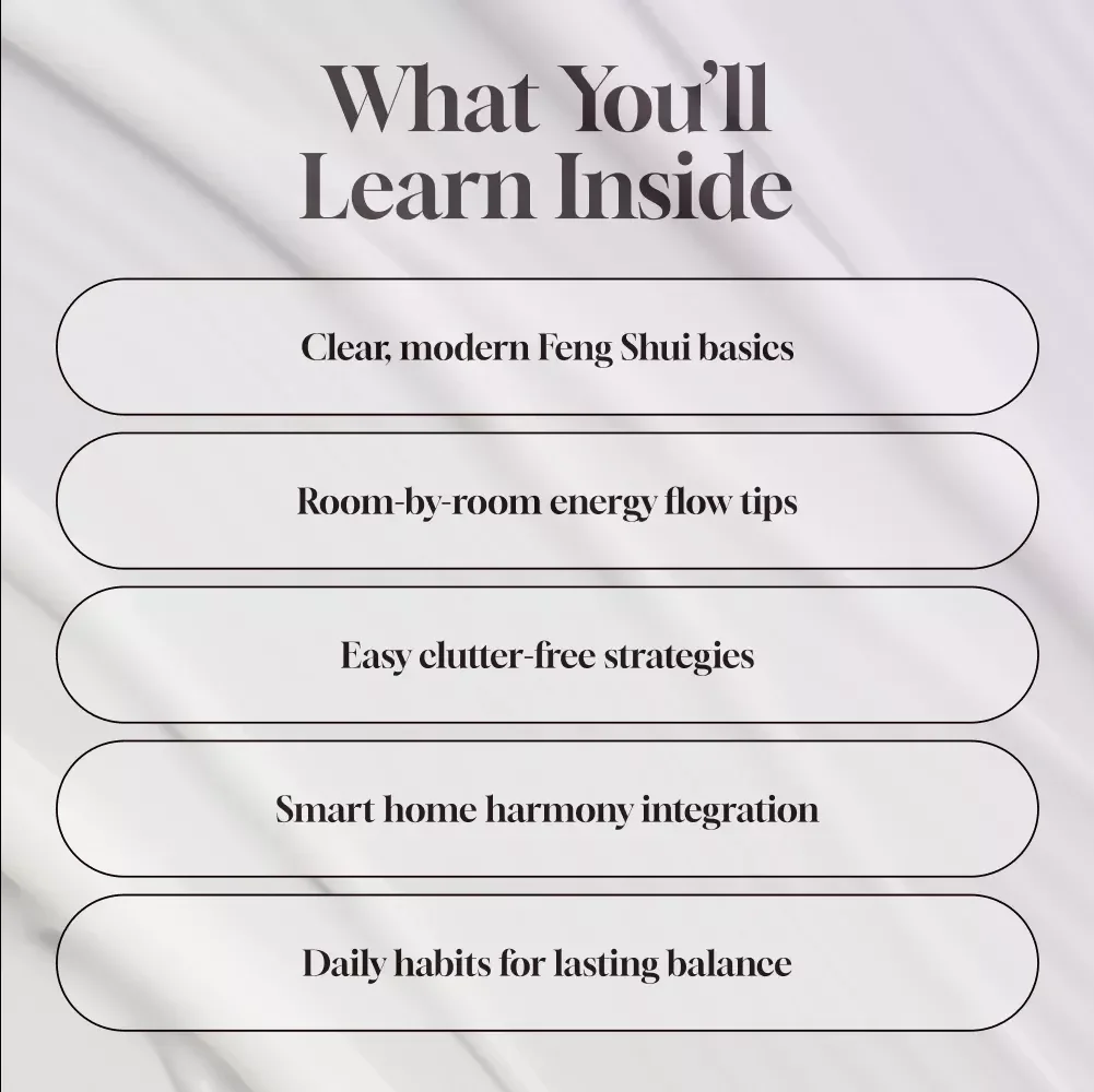 Feng Shui for Modern Homes | Digital Guide to Balance, Harmony & Energy Flow | eBook Download for Modern Living, Interior Design & Home Decor