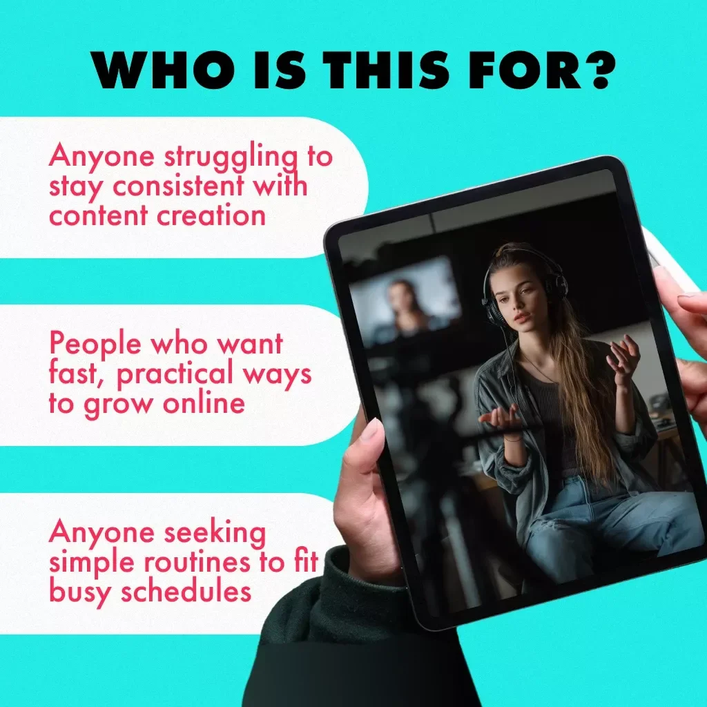 The 15-Minute Creator Routine | Your 15-Minute Daily TikTok Routine | Digital Download Guide for Content Creators, Influencers & Small Business Growth