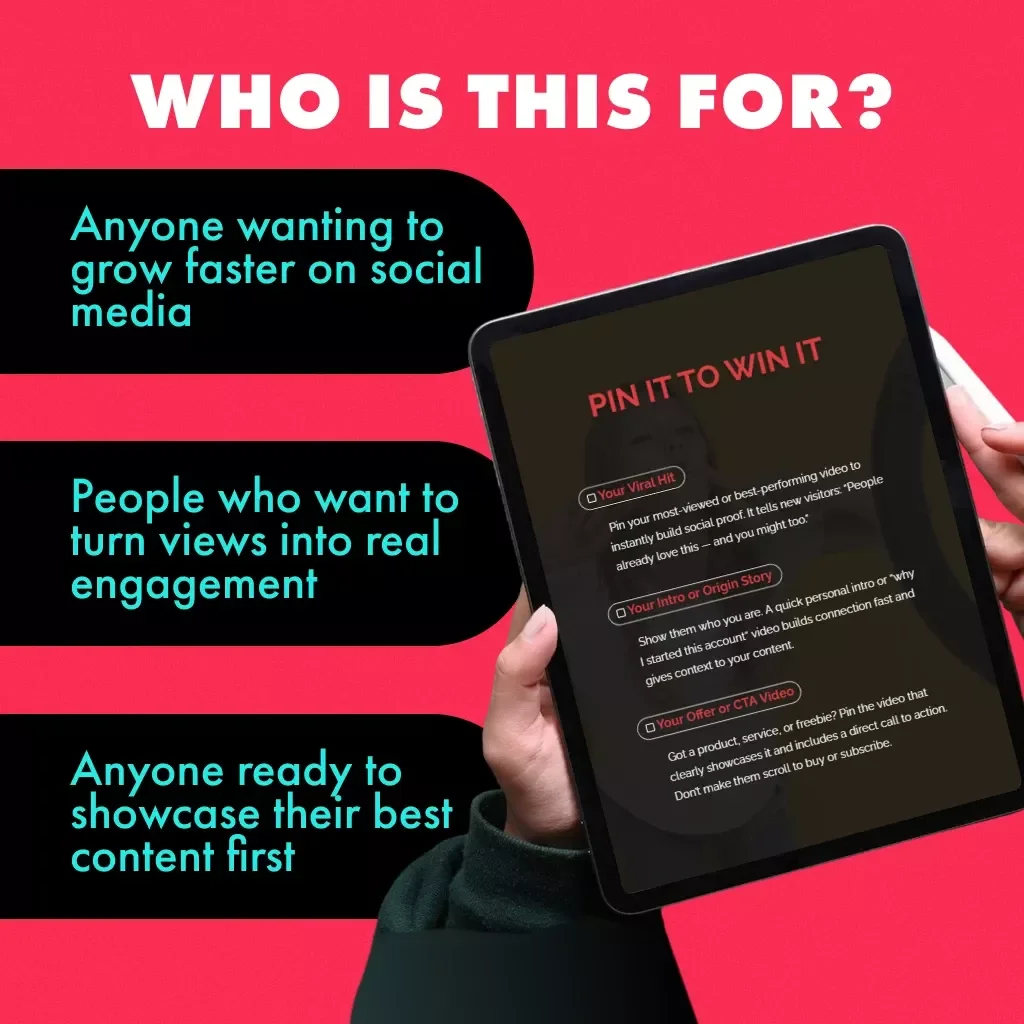 Pin It to Win It | Viral Growth Checklist for Creators | What to Pin on Your Profile and Why | Social Media Strategy eBook Digital Download