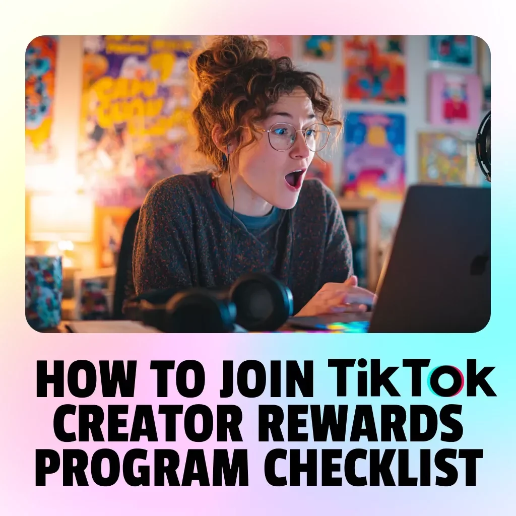 How to Join TikTok Creator Rewards Program Checklist | Digital Download Guide for Creators | Step-by-Step eBook PDF for Eligibility, Application & Growth