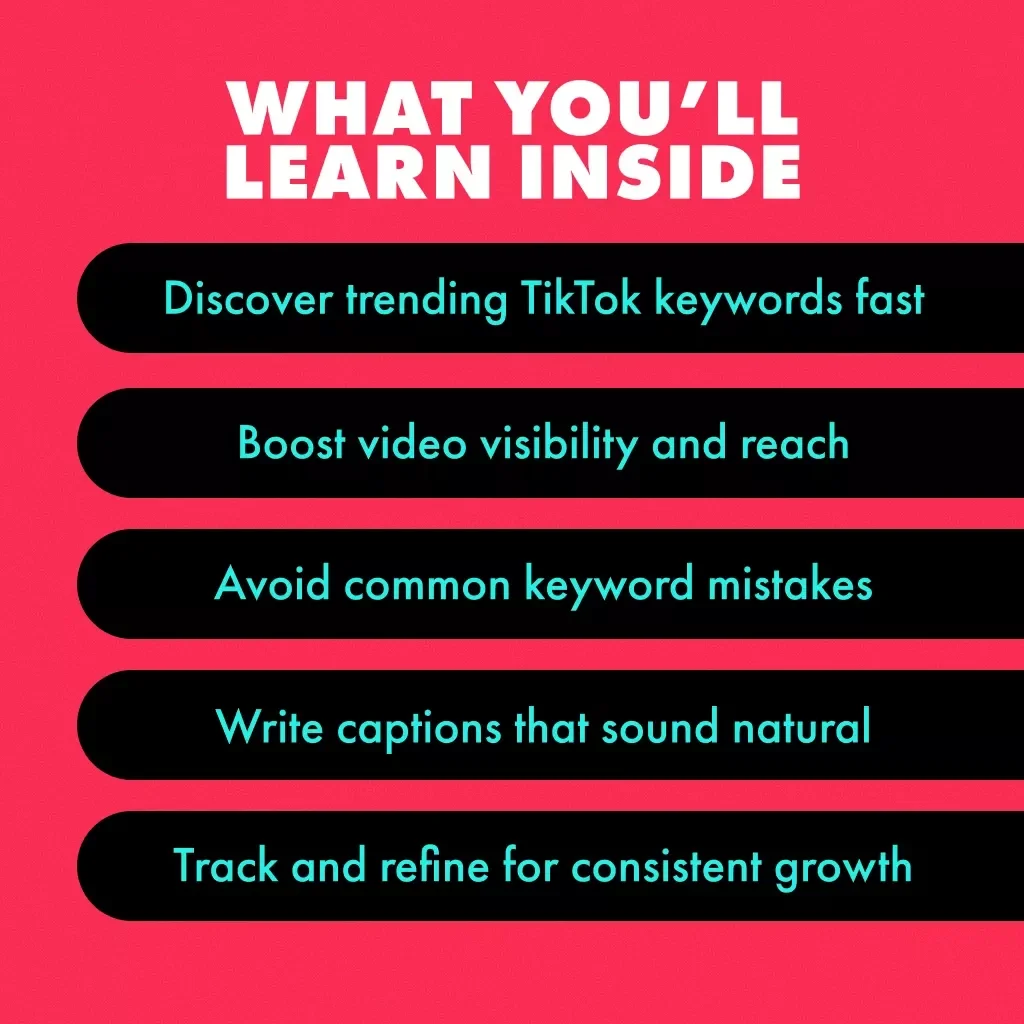 Master TikTok Keywords: The Secret to Going Viral | TikTok Marketing Guide | Digital Download for Creators & Small Businesses | How to Use Keywords on TikTok to Boost Views