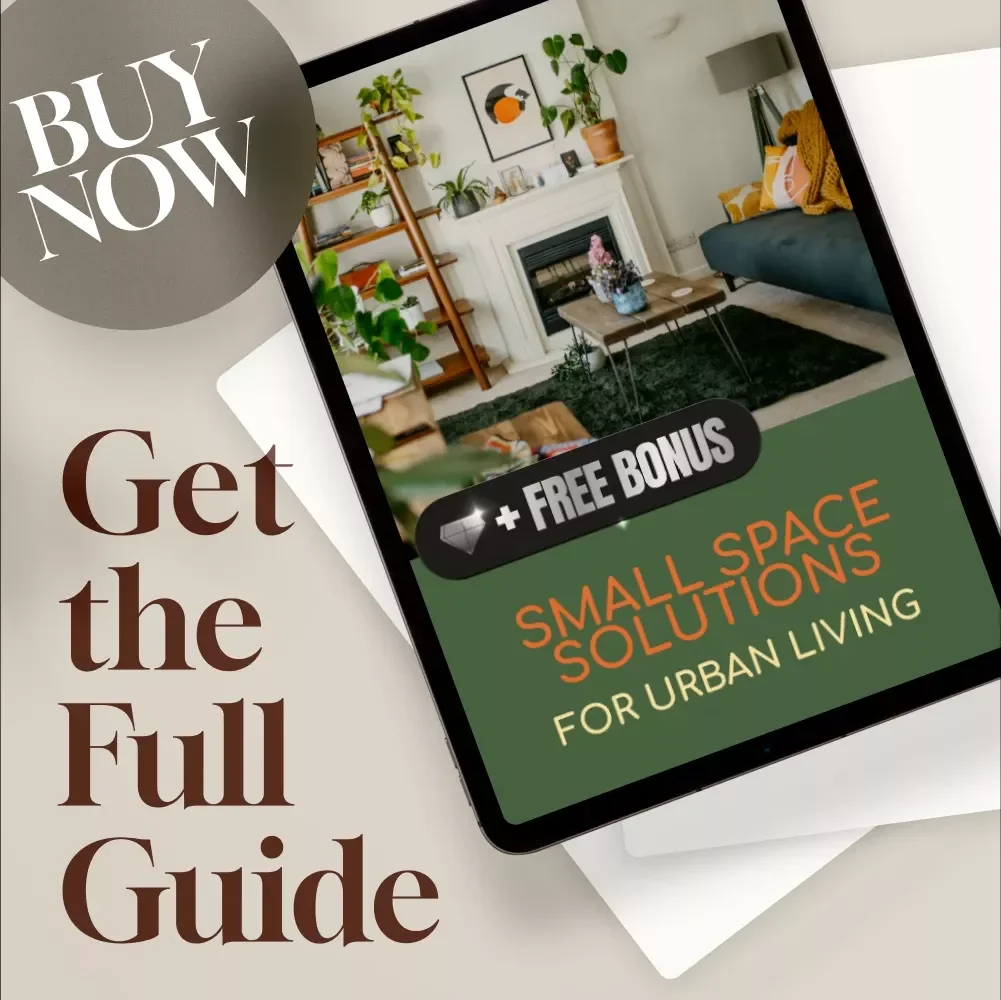Small Space Solutions for Urban Living | Digital Download Guide for Apartment Decor, Storage Ideas, Multi-Functional Furniture & AI Home Design Tips