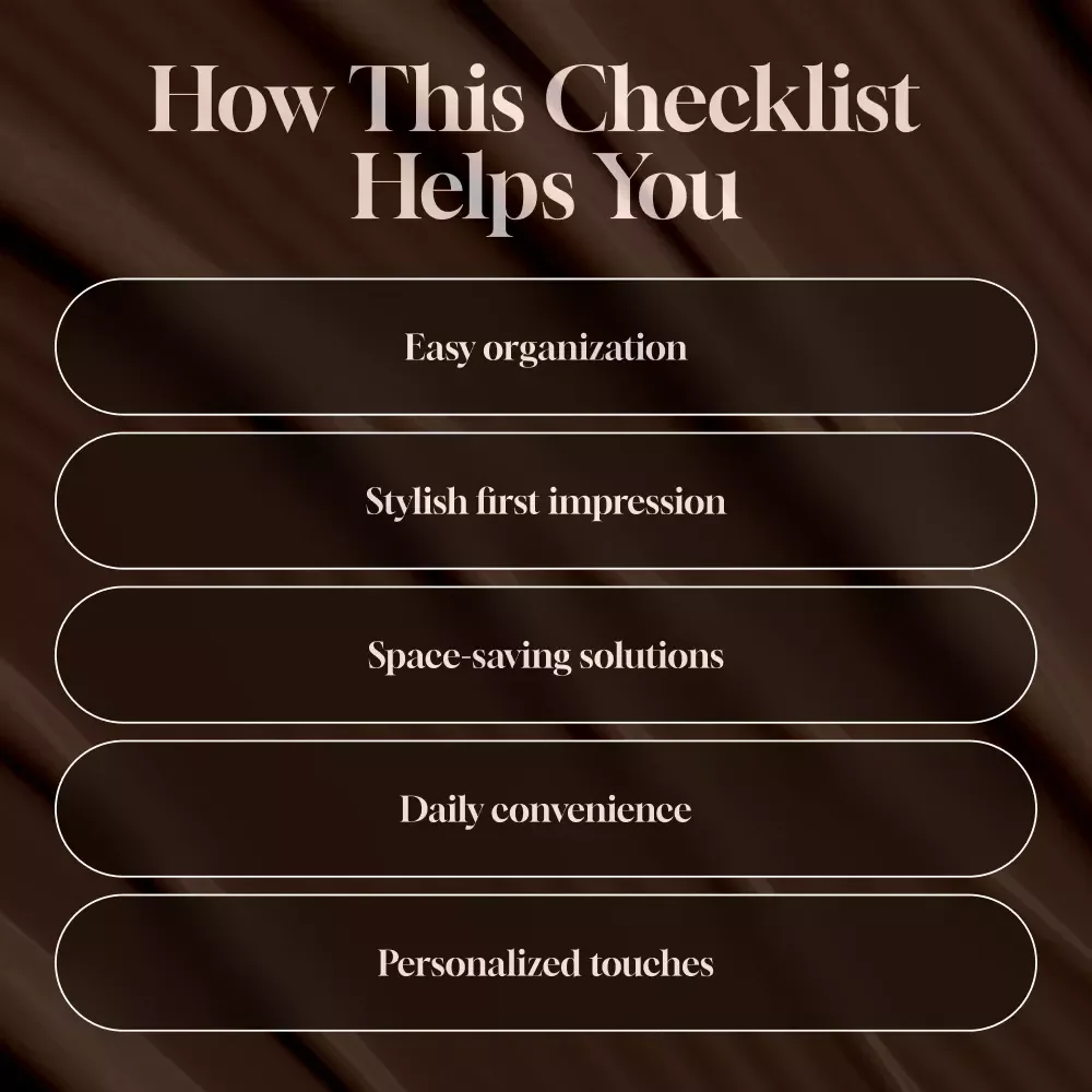 Entryway Essentials Checklist | Printable Home Organization Guide | Minimalist Entryway Decor Ideas | Digital Download