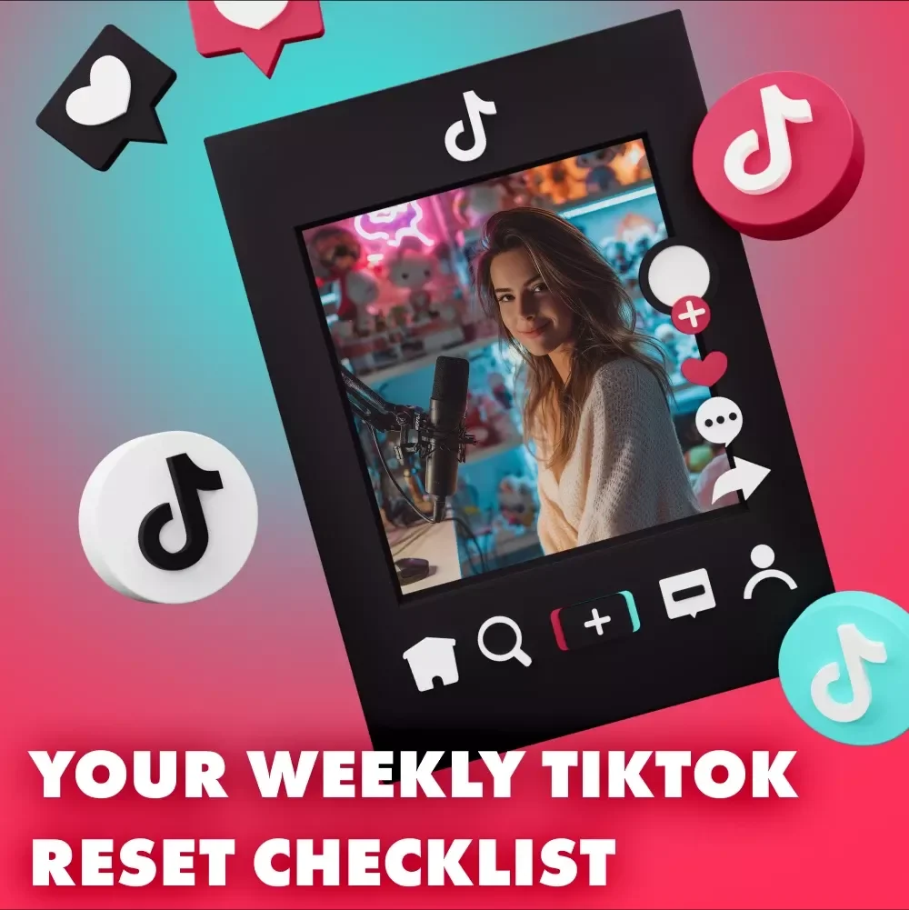 Your Weekly TikTok Reset Checklist | Digital Download Guide for Creators, Influencers & Small Business Owners – Social Media Growth, Trending Audio Ideas & Weekly Content Strategy Reset