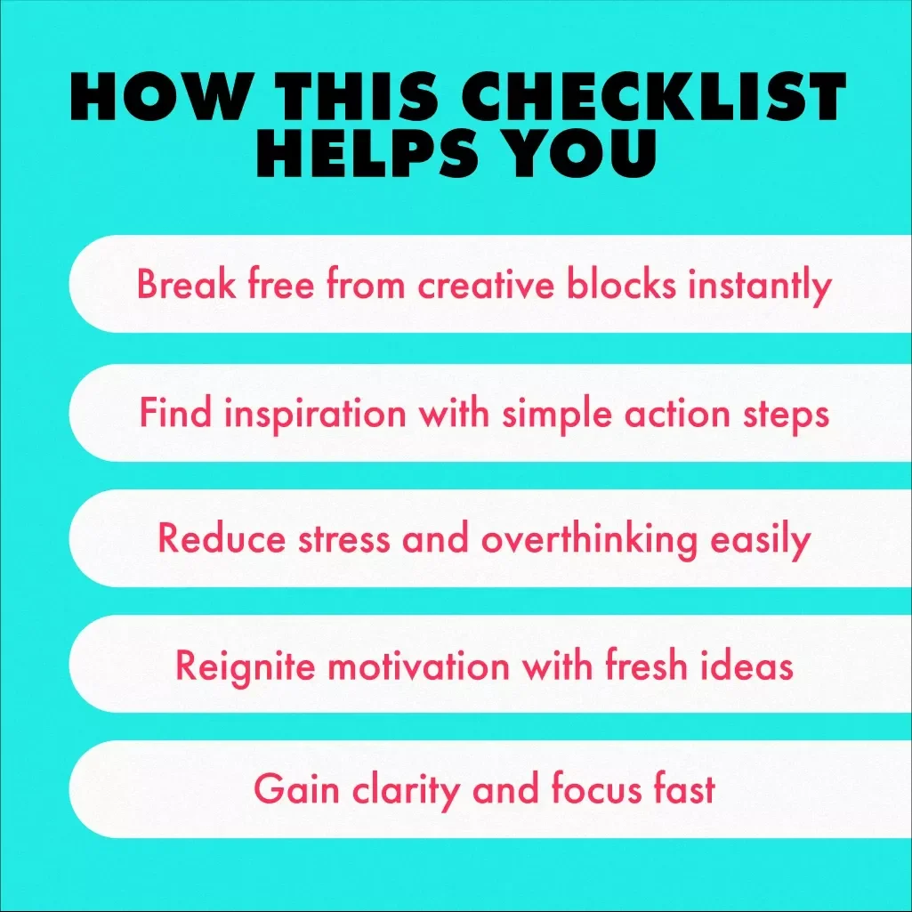 What to Do When Nothing Is Working Checklist | Digital Download Guide for Creators, Entrepreneurs & Content Makers | Productivity, Mindset & Creative Reset