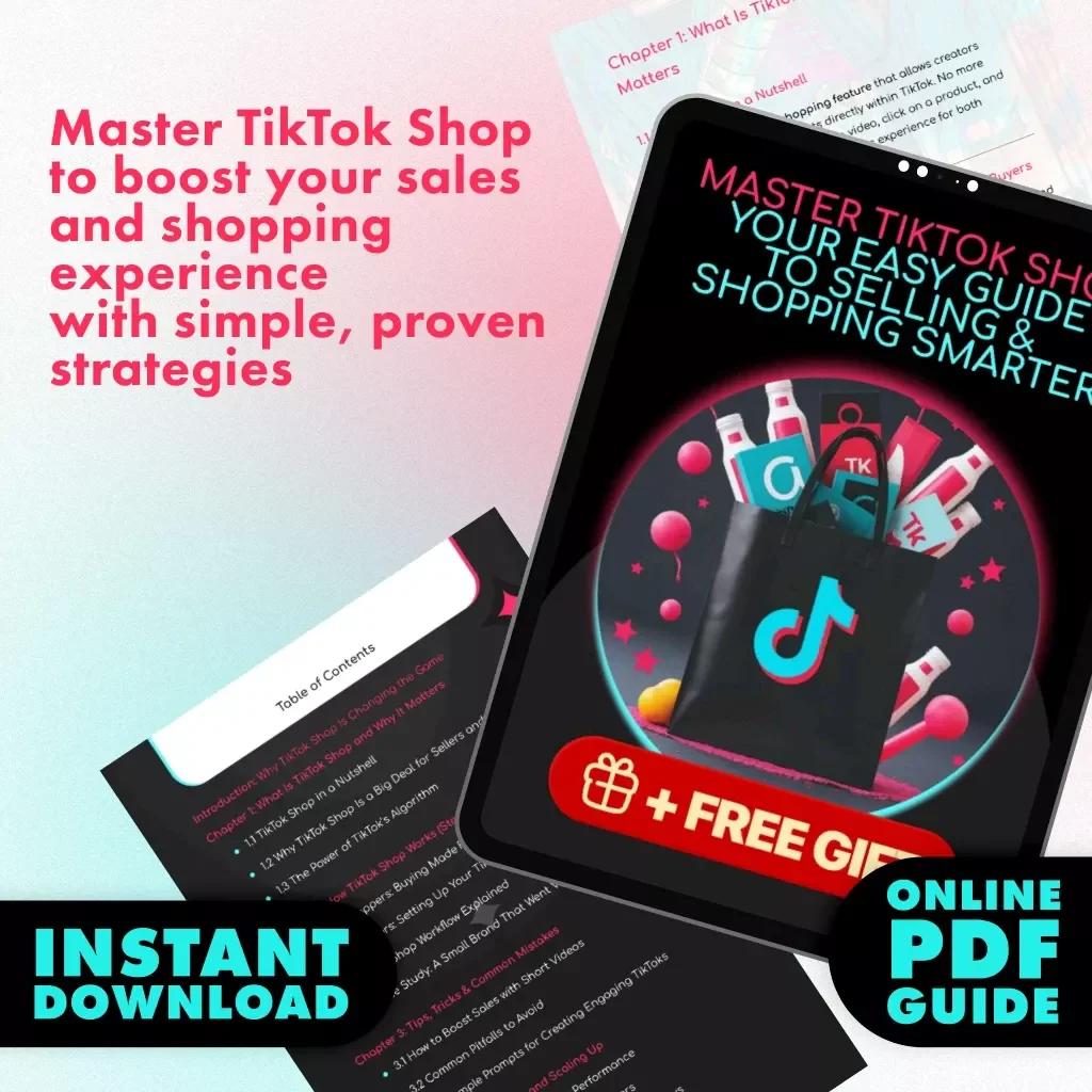 Master TikTok Shop: Your Easy Guide to Selling & Shopping Smarter - Digital Download eBook