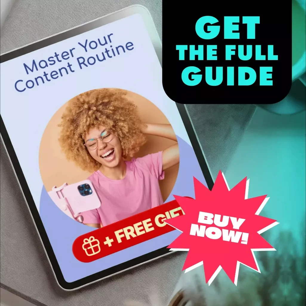 Master Your Content Routine | Digital Guide for Entrepreneurs, Creators & Small Business Owners | How to Build a Content Routine That Sticks