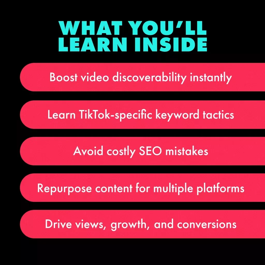 Get Found on TikTok and Go Viral with Purpose | TikTok SEO Strategy Guide for Creators, Influencers & Brands | Digital Download eBook