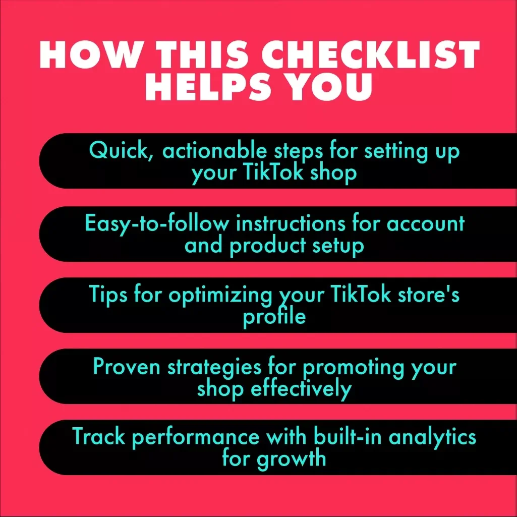 TikTok Shop Setup Checklist: A Step-by-Step Guide for Setting Up Your TikTok Store