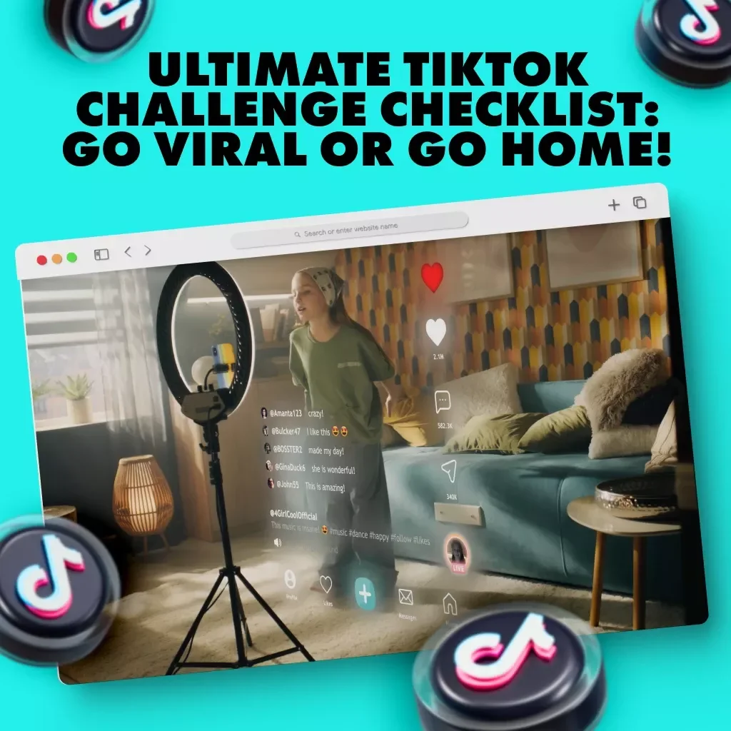 Ultimate TikTok Challenge Checklist: Go Viral or Go Home! | TikTok Challenge Guide & eBook