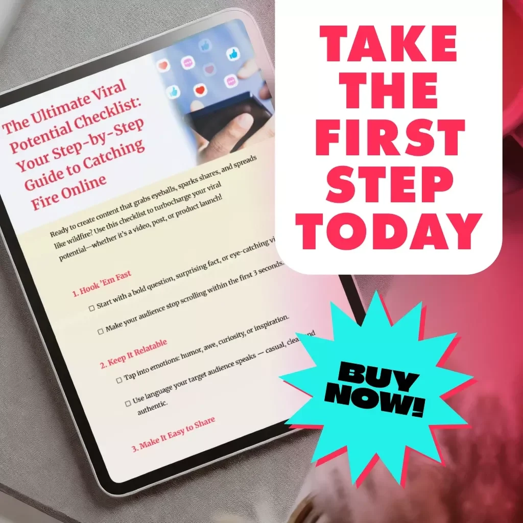 The Ultimate Viral Potential Checklist: Your Step-by-Step Guide to Catching Fire Online | Digital Download Viral Marketing eBook & Social Media Content Strategy Guide | A Checklist for Viral Potential