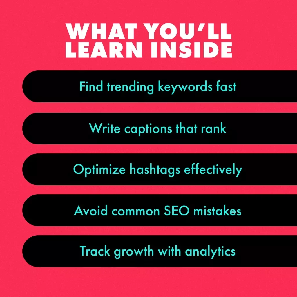 Master TikTok SEO and Get Seen by Thousands Every Day | Digital Guide for Creators, Influencers & Small Business Owners | Learn How to SEO on TikTok, Boost Views, and Grow Organically