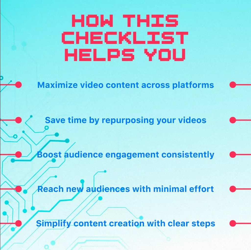 How to Turn One Video into a Content Series: Easy Checklist – Repurpose Your Video for Maximum Reach