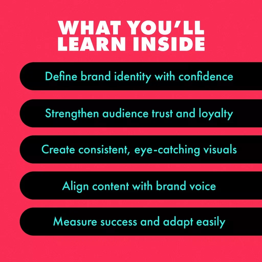 Crafting a Memorable TikTok Brand Identity | Digital Guide for Content Creators | Brand Style Guide for TikTok eBook & Checklist