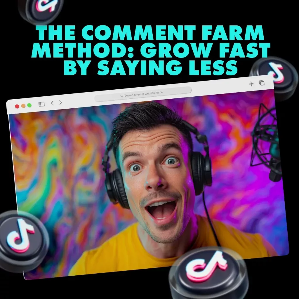 The Comment Farm Method: Grow FAST by Saying Less | TikTok Growth Guide | Social Media Strategy eBook | Digital Download Checklist