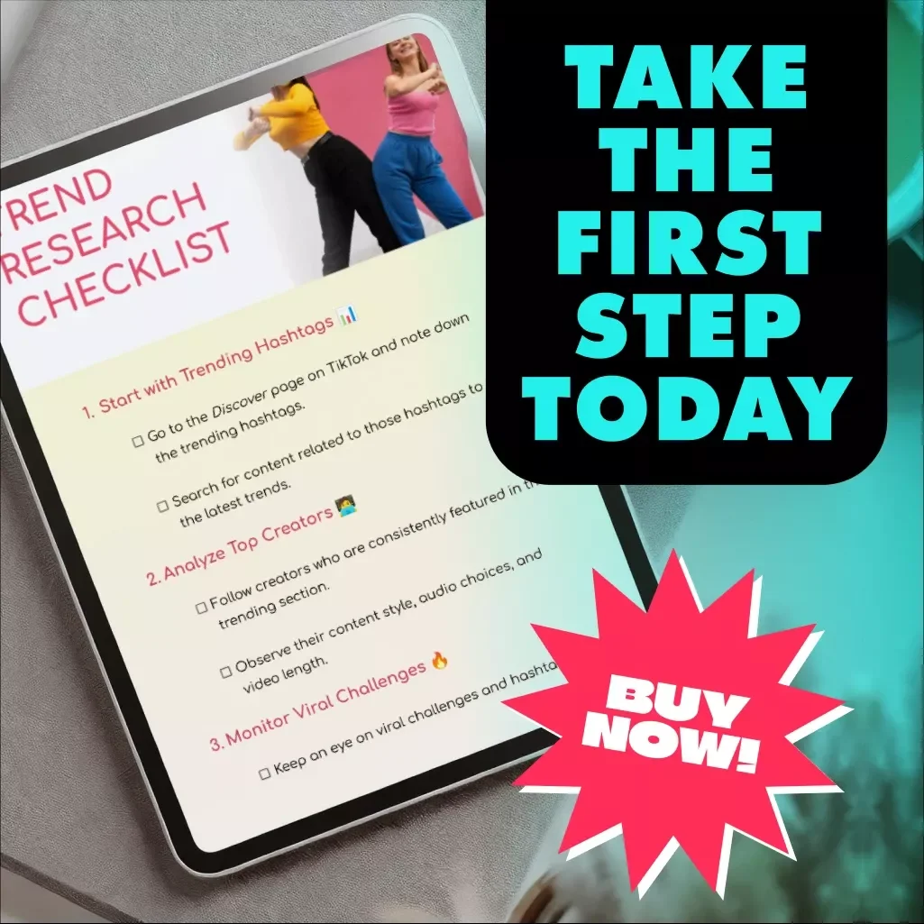 Trend Research Checklist for TikTok - A Digital Guide to Discovering the Latest Trends