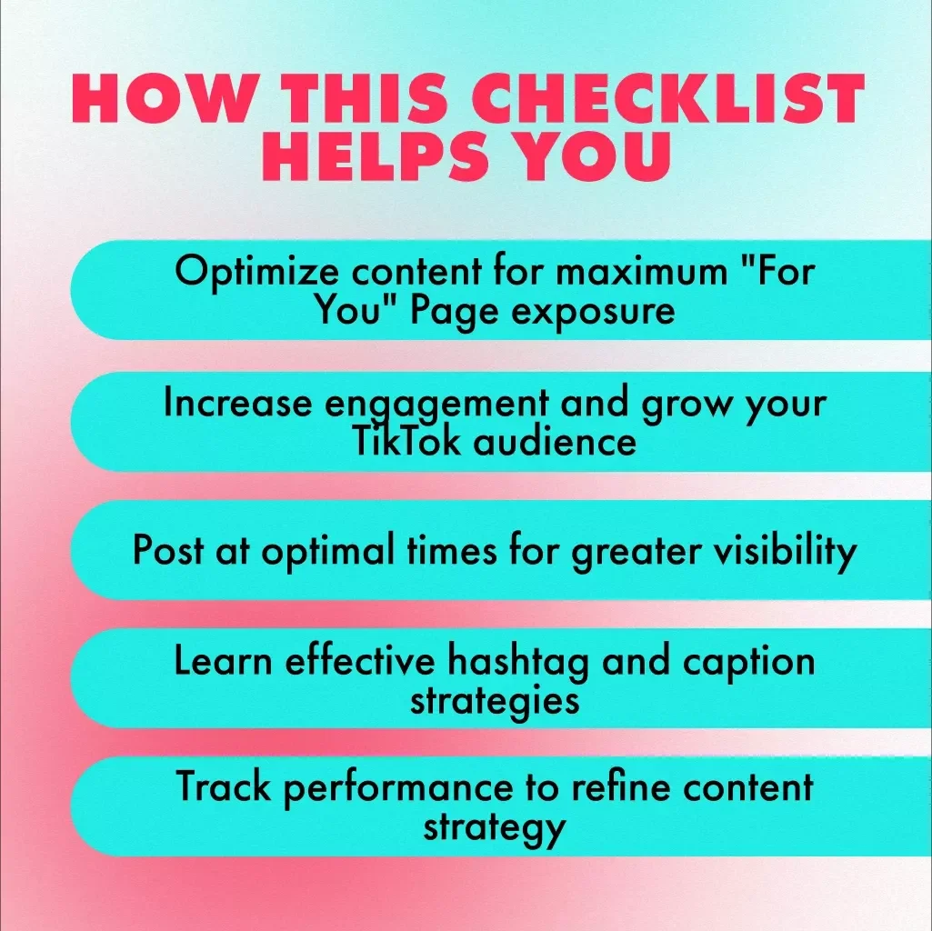 Unlocking the TikTok Algorithm: A Step-by-Step Checklist for Boosting Your Content’s Reach