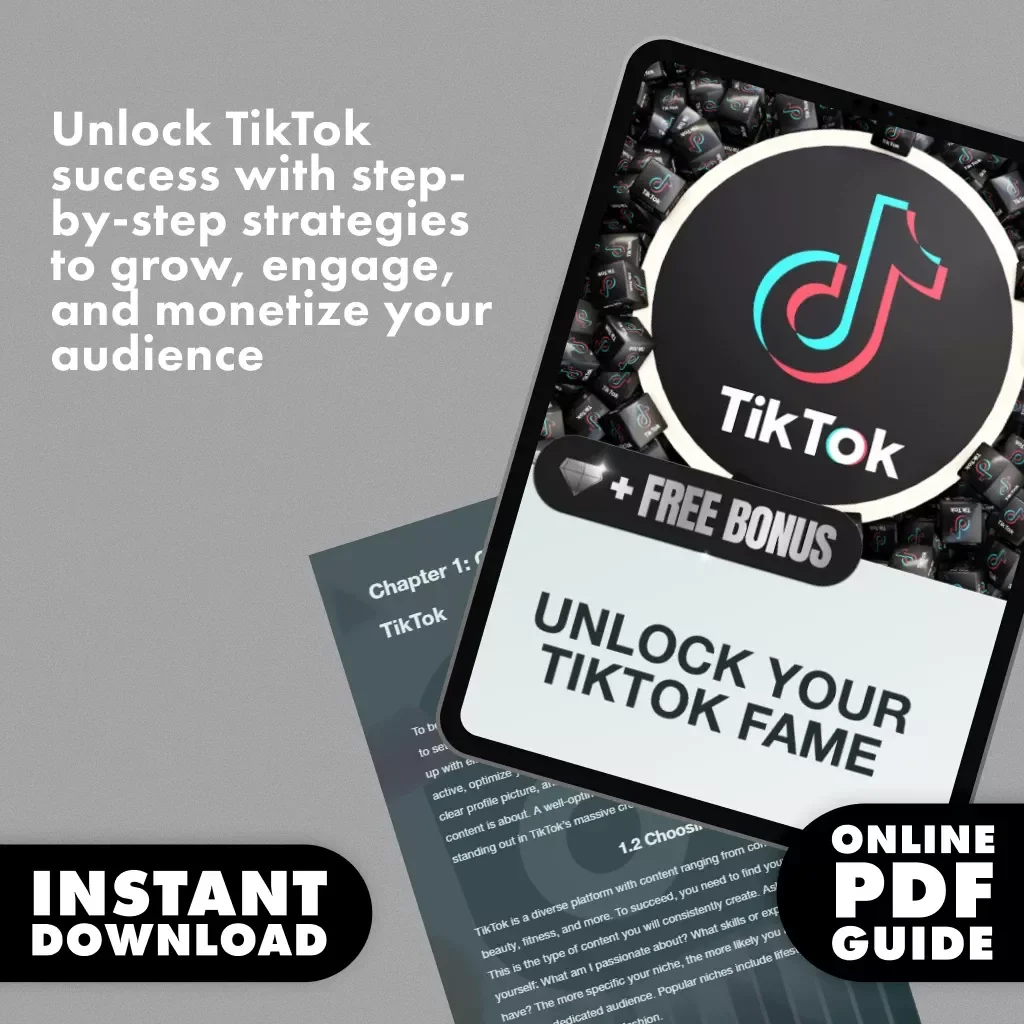 Unlock Your TikTok Fame | How to Become a Content Creator on TikTok | Digital Download Guide for Beginners, Influencers & Aspiring Creators