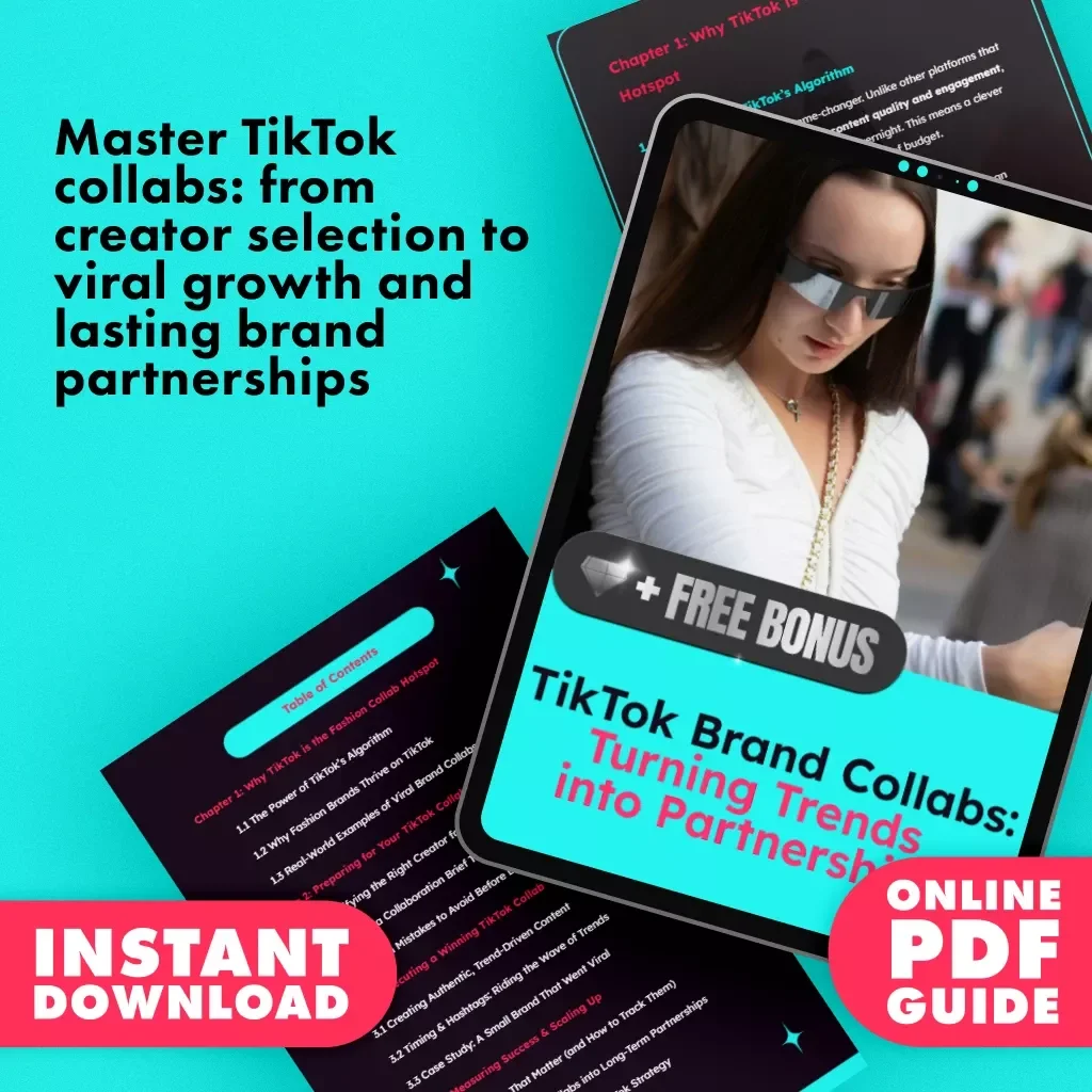 TikTok Brand Collabs: Turning Trends into Partnerships | Digital Guide for Brand Collaboration on TikTok, eBook for Fashion Brands & Creators