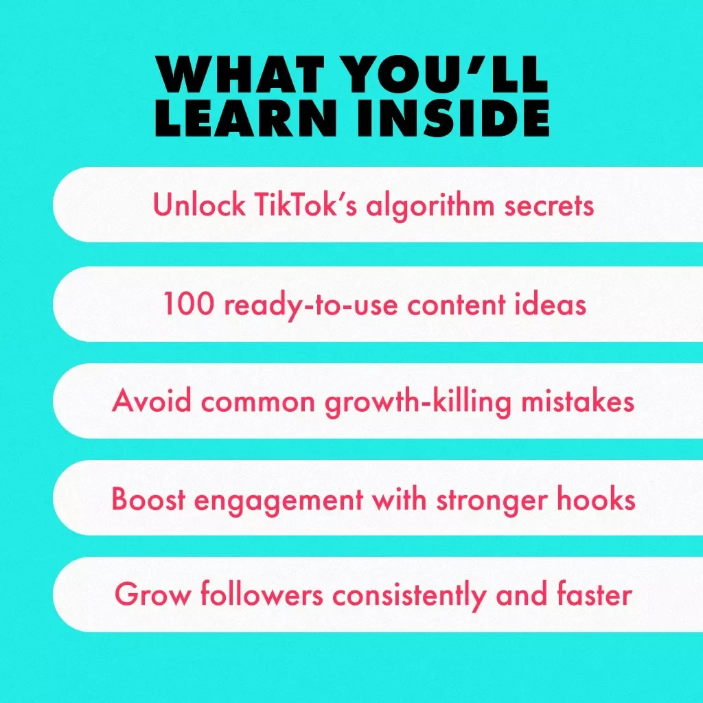 100 Viral TikTok Ideas: Your Ultimate Guide to Going Viral | TikTok Content Creation Guide, eBook & Viral Video Checklist for Creators