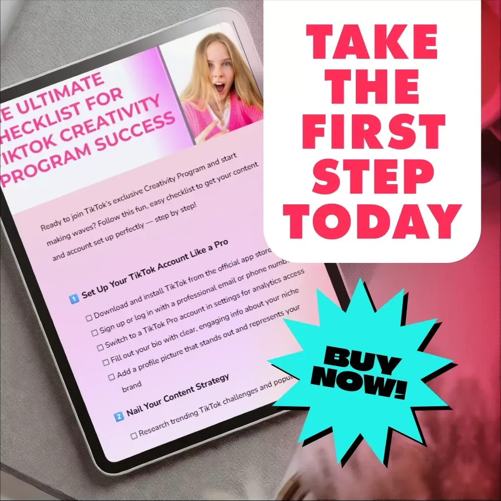 The Ultimate Checklist for TikTok Creativity Program Success: How to Join the TikTok Creativity Program & Grow Your Account
