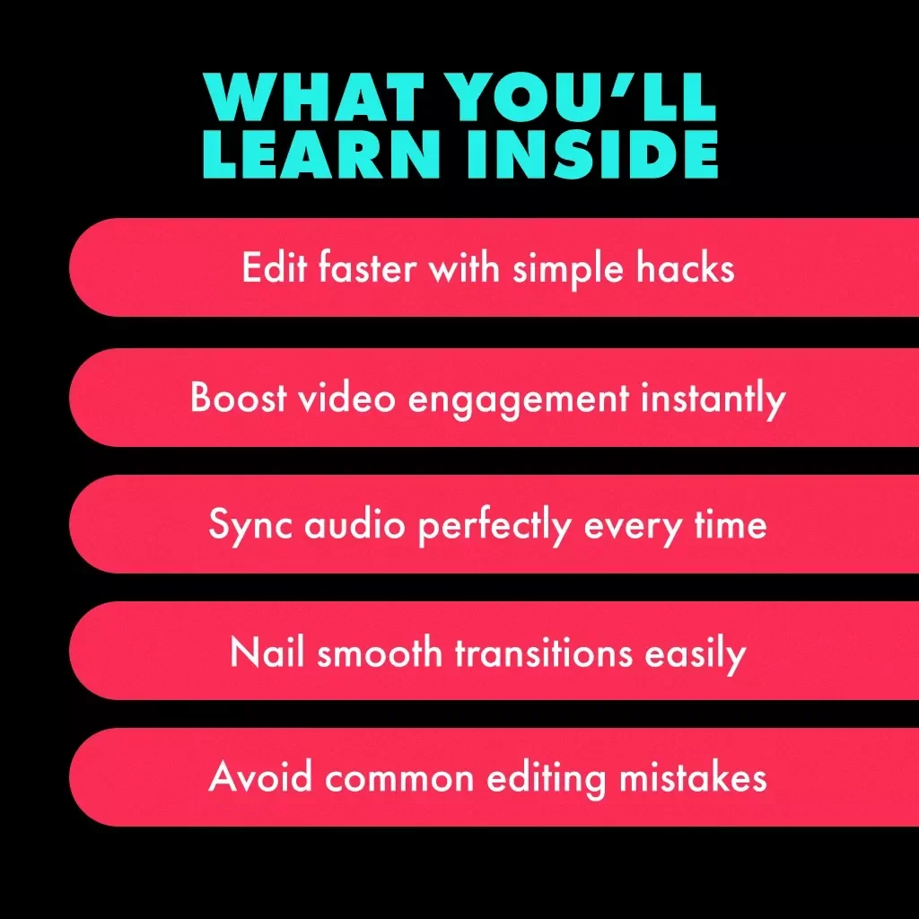 Master TikTok Editing Hacks: Create Standout Videos in Seconds | TikTok Editing Hack Guide for Viral Content Creators, Digital Download, eBook & Checklist