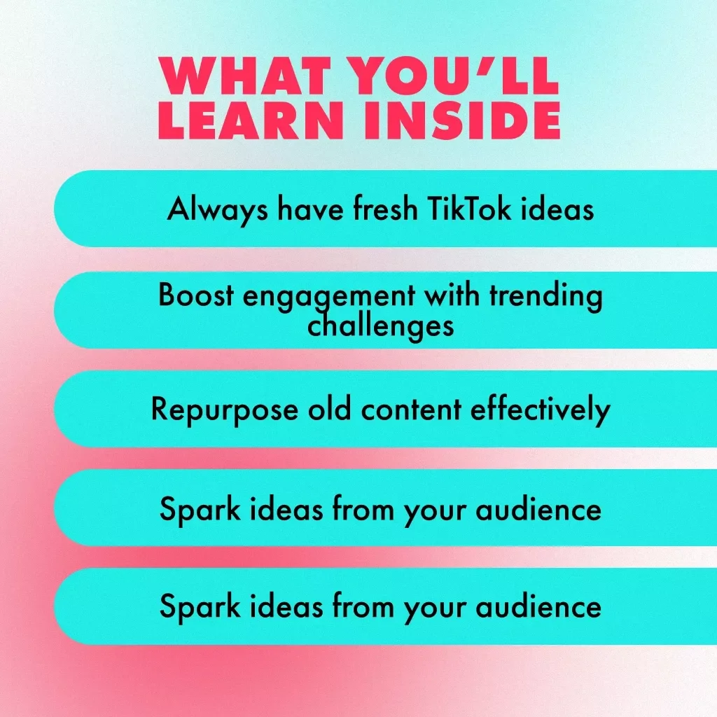 How to Stay Creative and Never Run Out of TikTok Ideas | Digital Guide for Content Creators, Influencers & Social Media Marketers