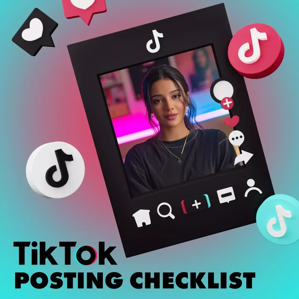 The Ultimate TikTok Posting Checklist | Digital Download Social Media Growth Guide for Engagement, Followers & Content Strategy