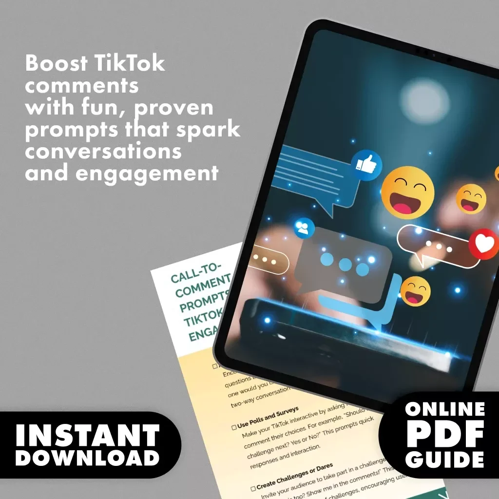 Call-to-Comment Prompts for TikTok Engagement | Digital Checklist for Boosting TikTok Comments & Engagement