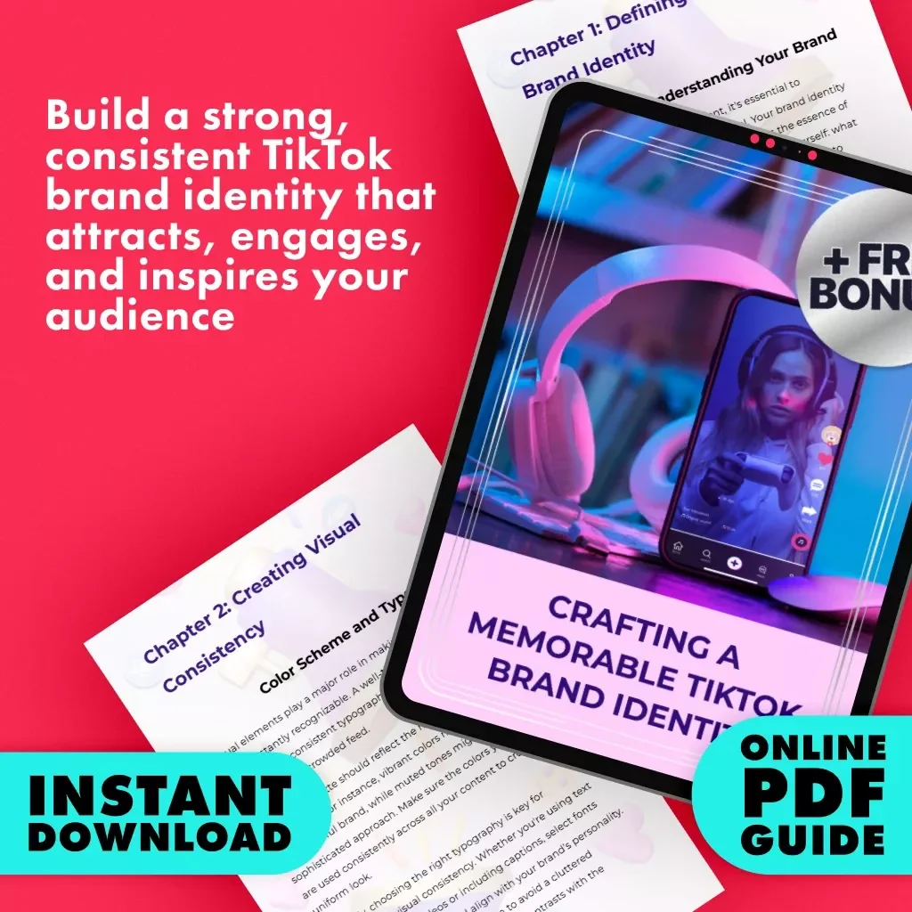 Crafting a Memorable TikTok Brand Identity | Digital Guide for Content Creators | Brand Style Guide for TikTok eBook & Checklist