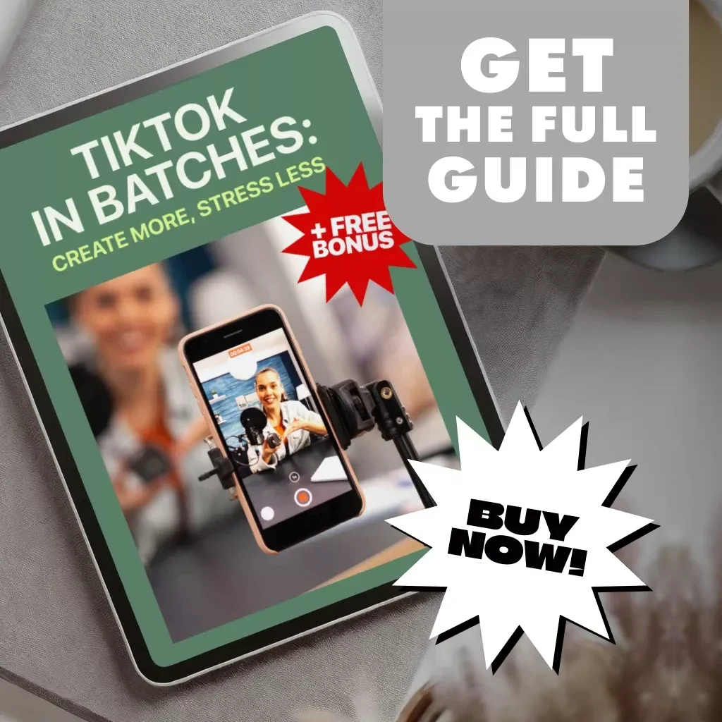 TikTok in Batches: Create More, Stress Less - Batch Filming for TikTok