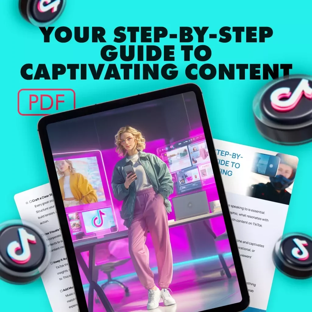 Your Step-by-Step Guide to Captivating Content | TikTok Storytelling Workbook | Digital Checklist for Engaging Videos, Hooks, Story Arcs & Authentic Content Creation