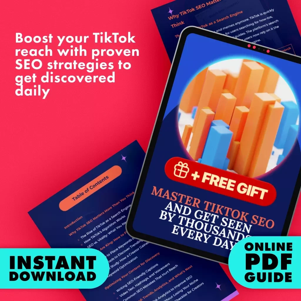 Master TikTok SEO and Get Seen by Thousands Every Day | Digital Guide for Creators, Influencers & Small Business Owners | Learn How to SEO on TikTok, Boost Views, and Grow Organically