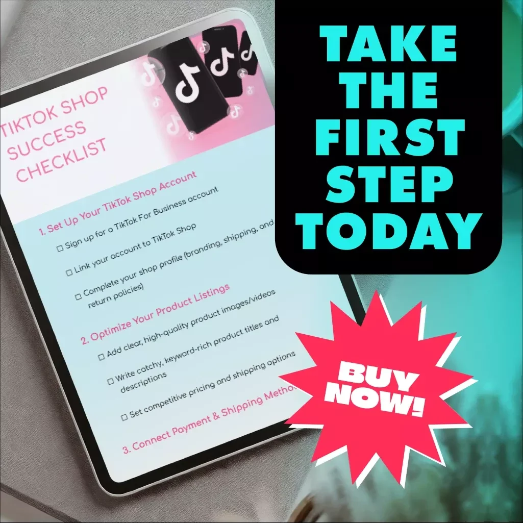 TikTok Shop Success Checklist - How to Sell on TikTok Shop | Boost Your Sales and Grow Your Business