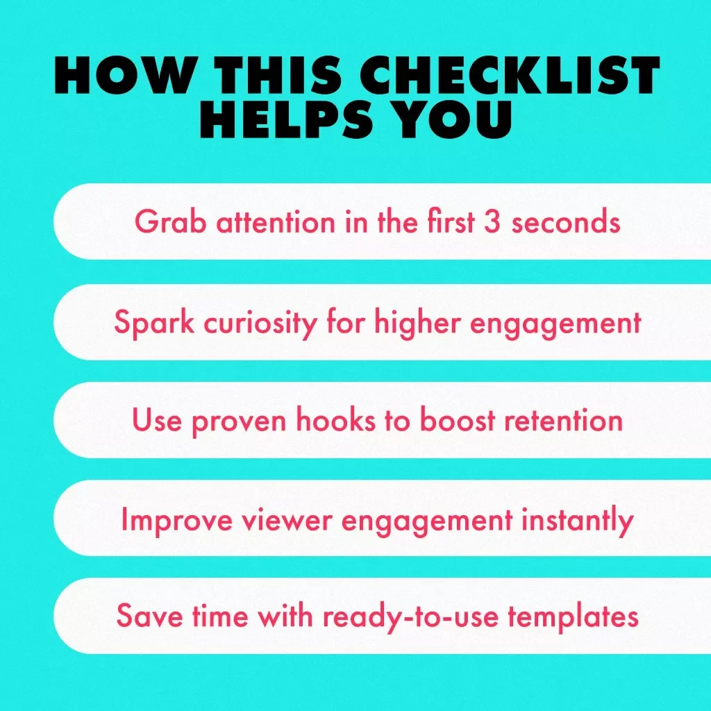 The Ultimate TikTok Hook Library Checklist: Create Scroll-Stopping Intros & Boost Engagement