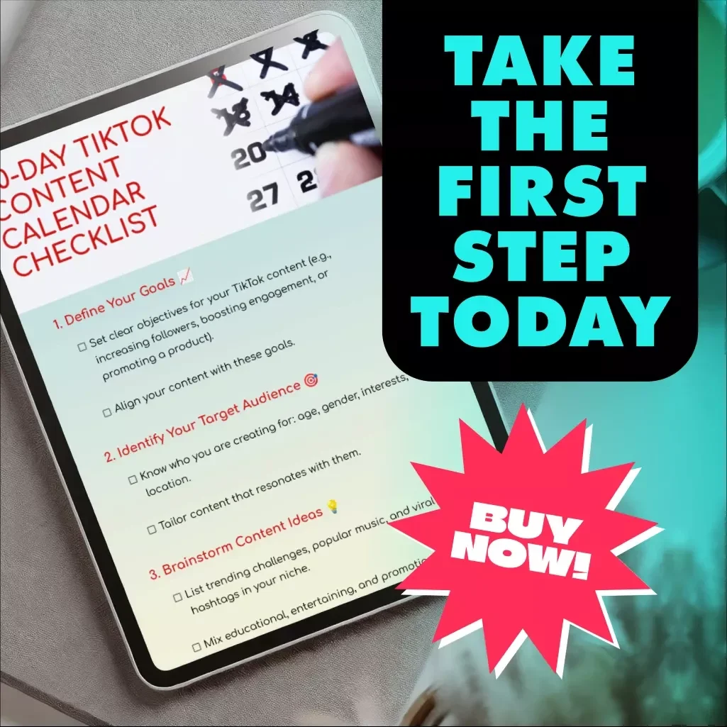 90-Day TikTok Content Calendar Checklist - Plan & Grow Your TikTok Strategy