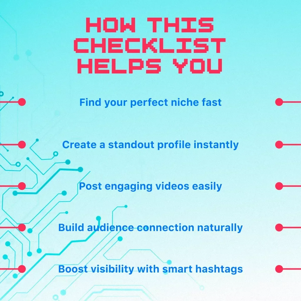 The Minimum Viable TikTok Setup Checklist | TikTok Growth Guide | Digital Download for Beginners, Creators & Small Businesses