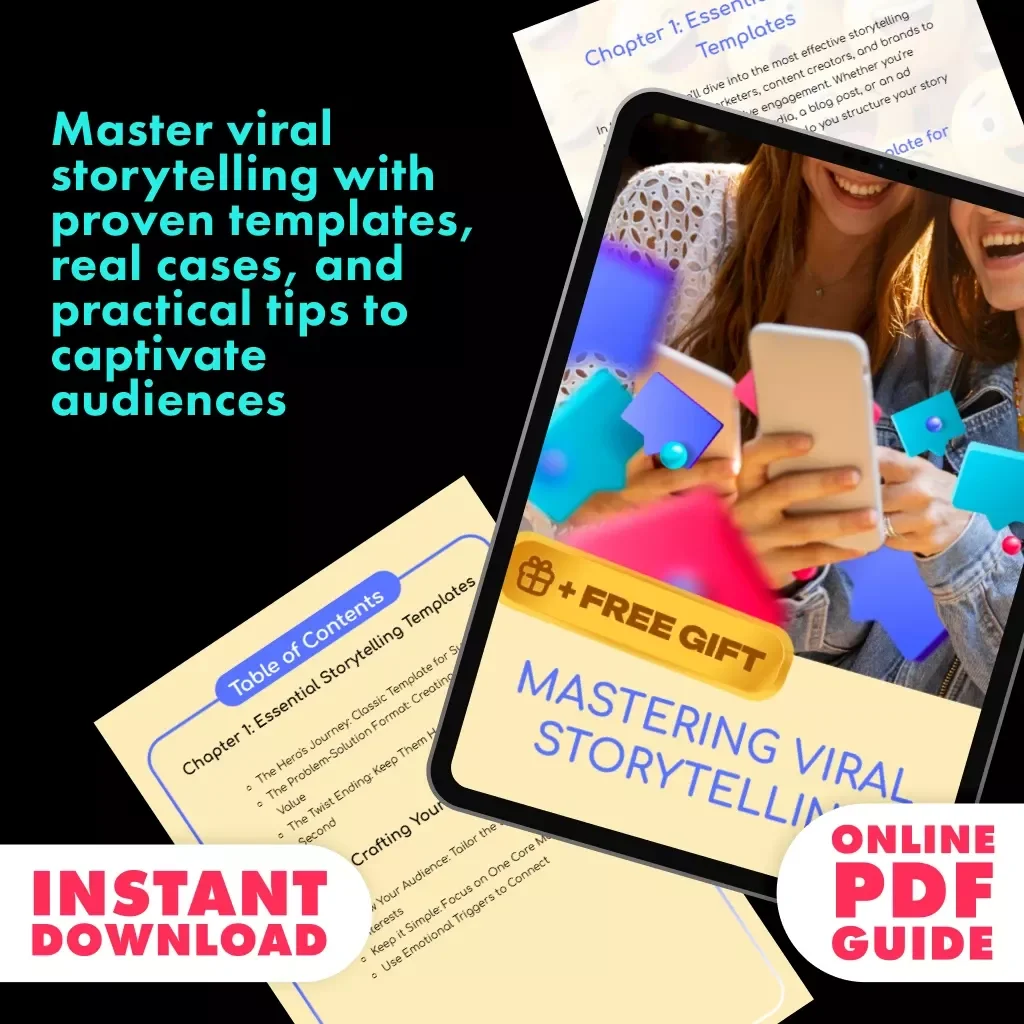 Mastering Viral Storytelling Guide | Viral Storytelling Templates for Creators, Marketers & Entrepreneurs | Digital Download eBook & Guide
